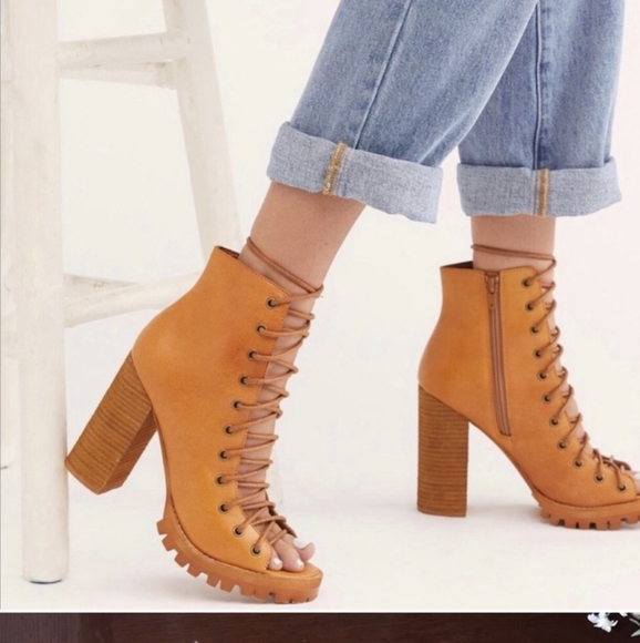 Free people Palermo Jeffrey Campbell lace up boot - Picture 2 of 4